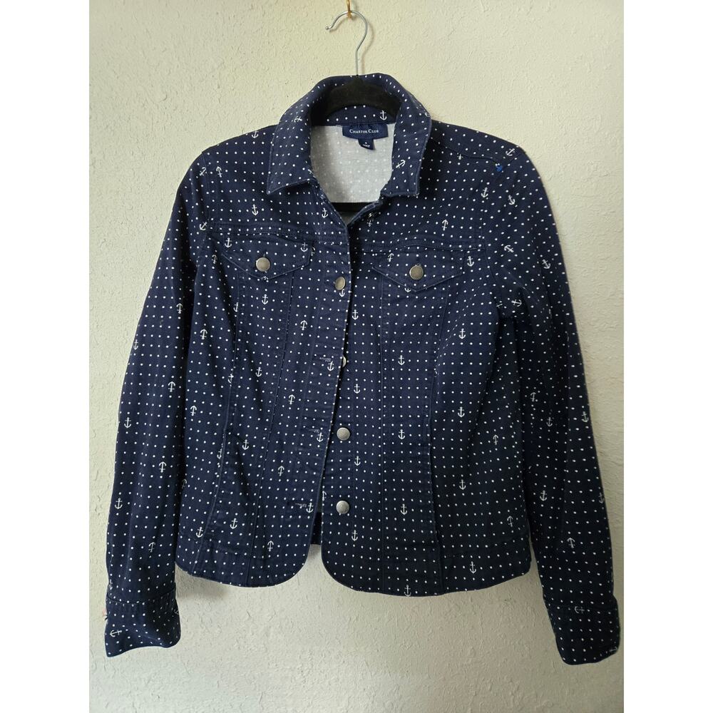 Charter Club denim blazer